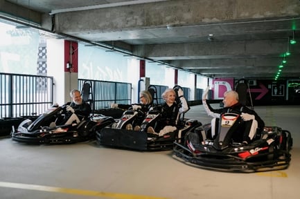 Go cart racing team building activity in Allentown