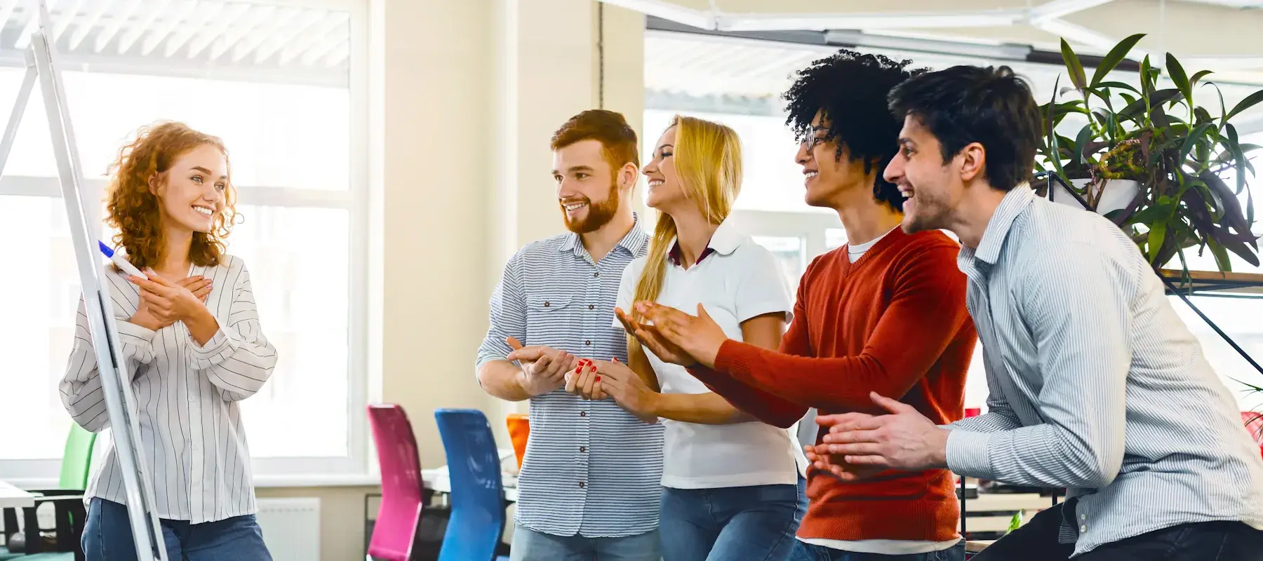 hero section for corporate team building activities page